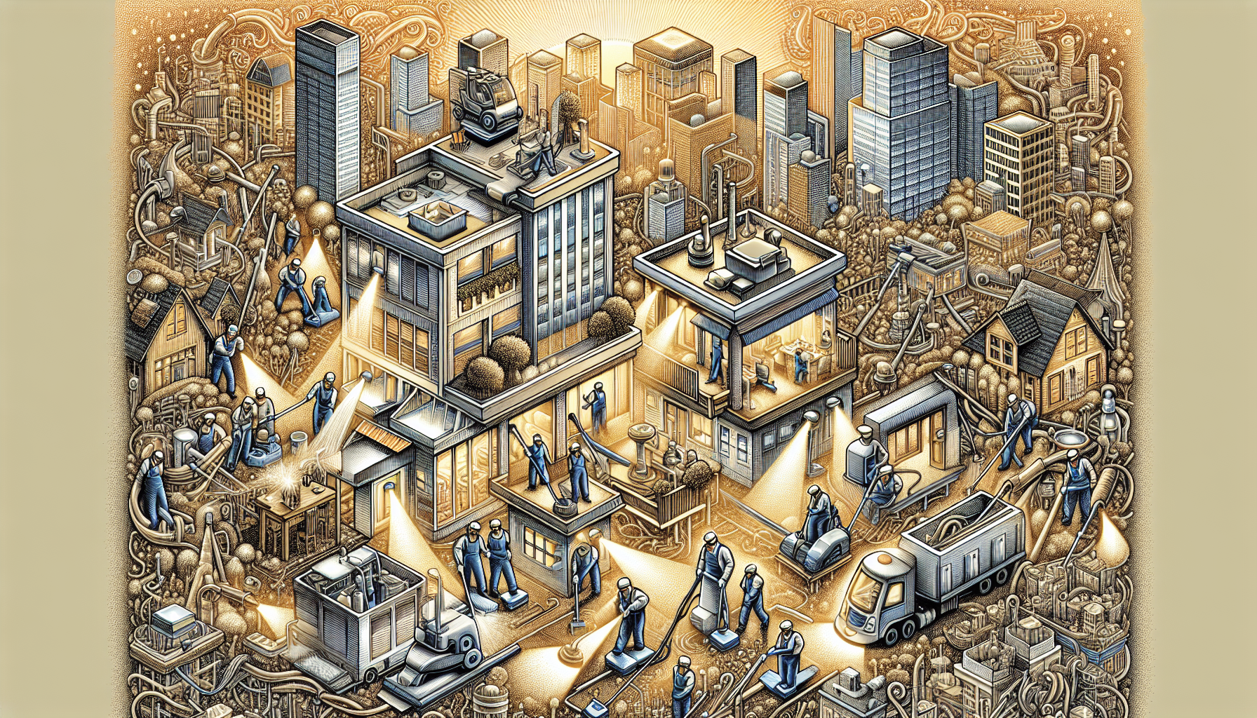 How to Value and Sell a Janitorial Business for Profit 1 Illustration of janitorial business operations