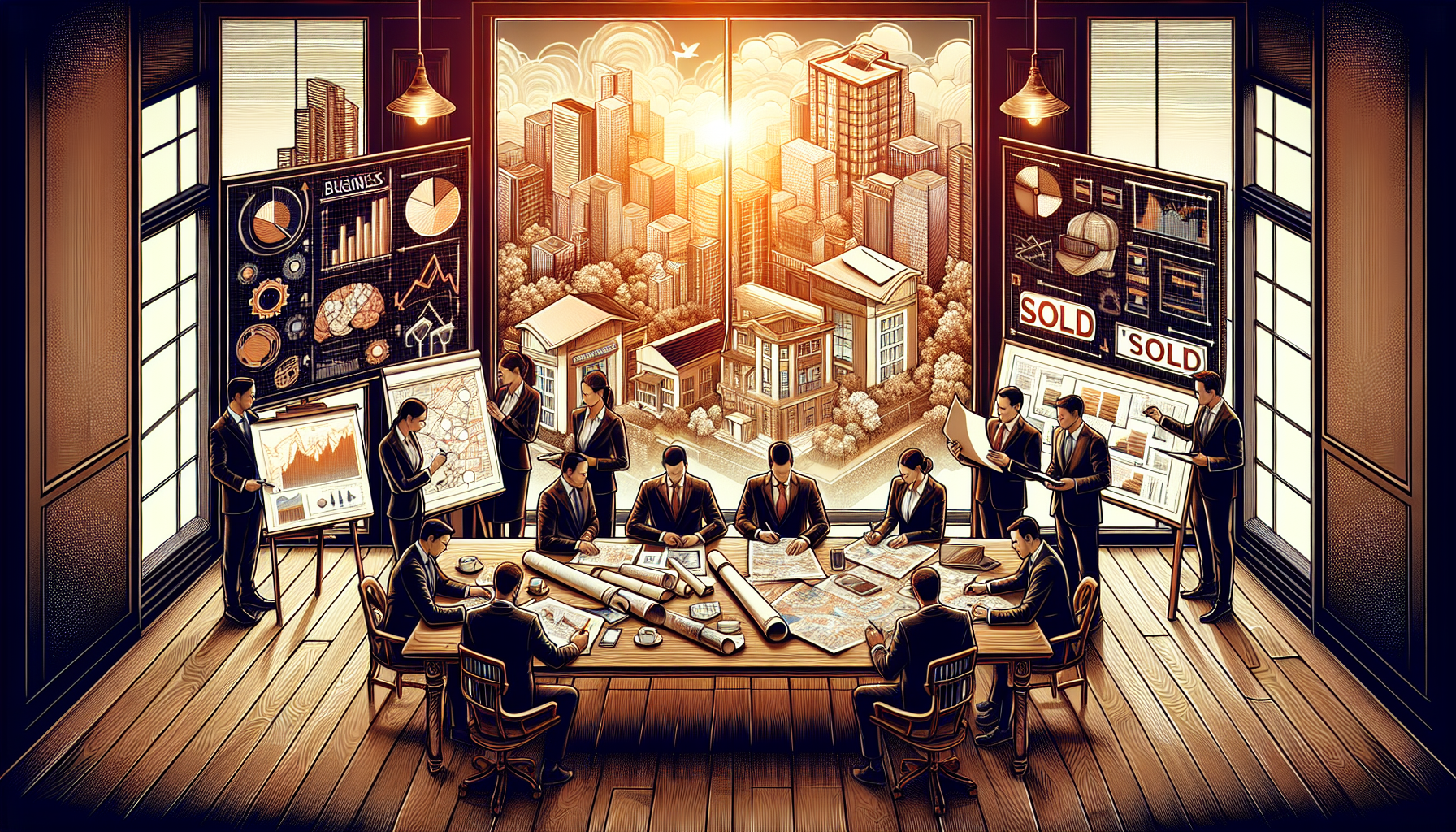 Navigating What a Broker Business Actually Does... 5 Illustration of collaboration between business brokers and real estate agents