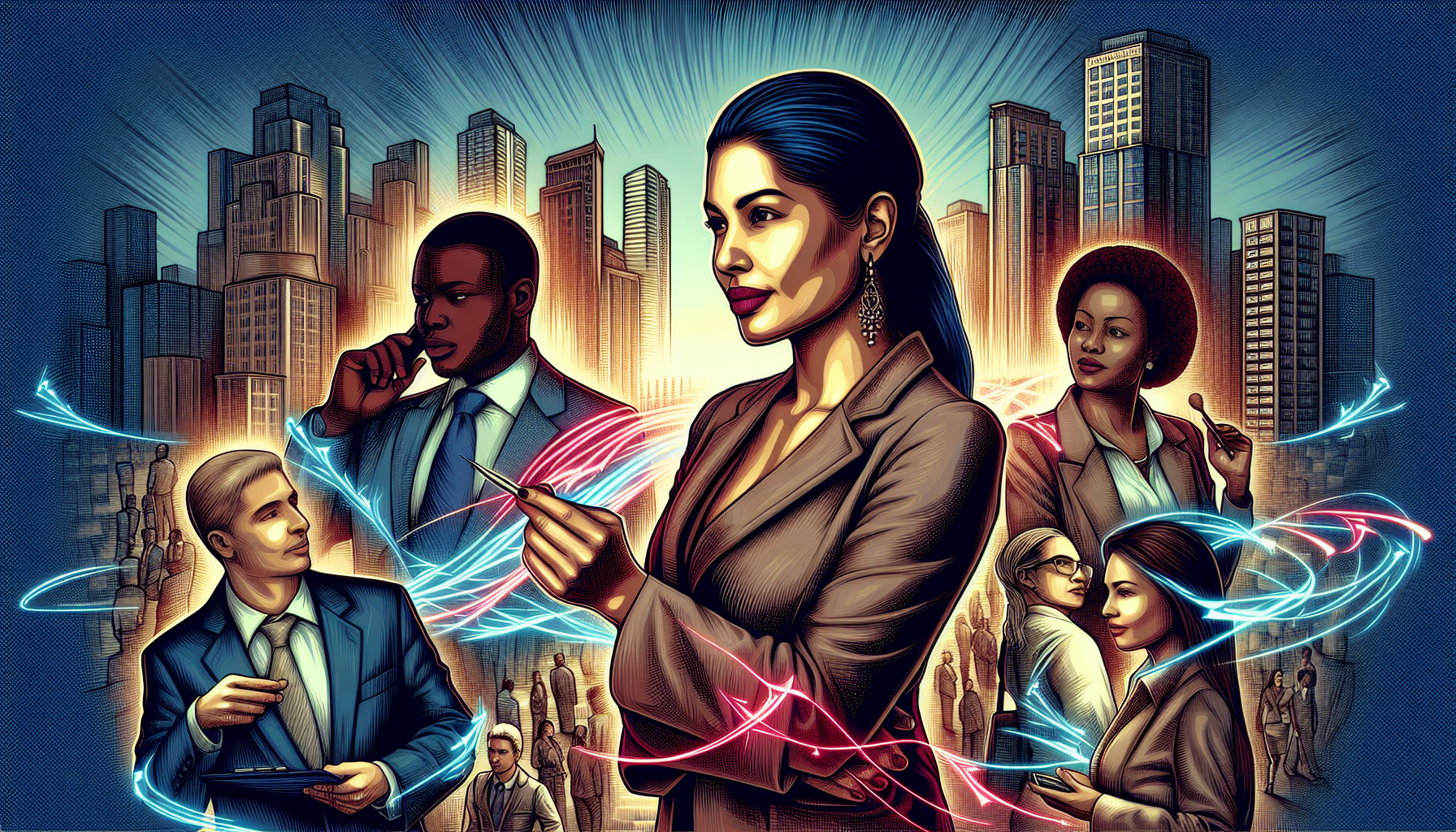 Navigating What a Broker Business Actually Does... 3 Illustration of a business broker networking with potential buyers